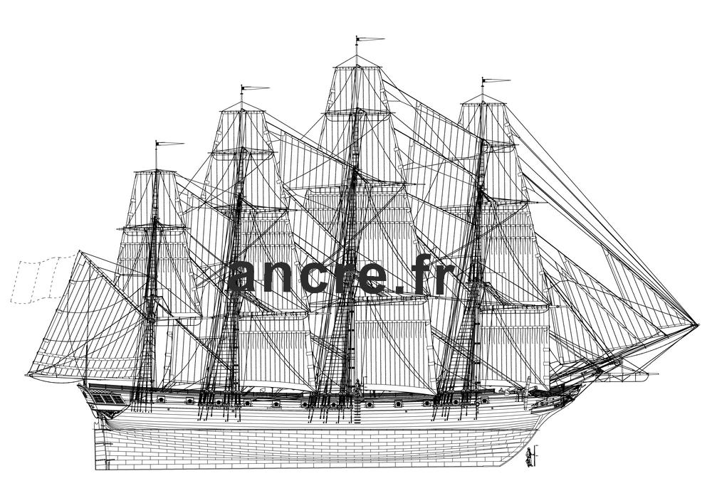 MONOGRAPHIE : L'Invention, quatre-mâts corsaire 1799 L_inve10