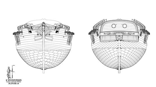 MONOGRAPHIE : L'Invention, quatre-mâts corsaire 1799 P76_et10