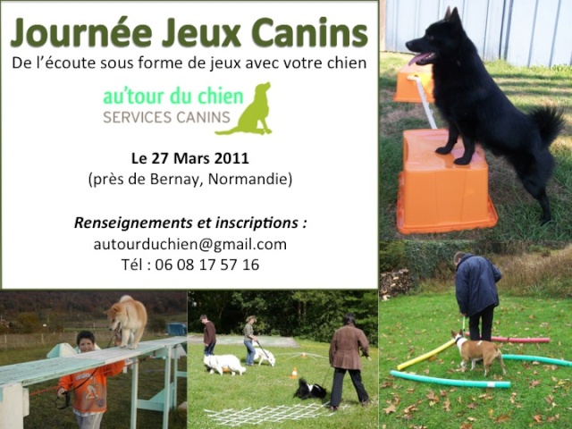 Journée jeux canins le 27 mars 2011 en Normandie Affich10