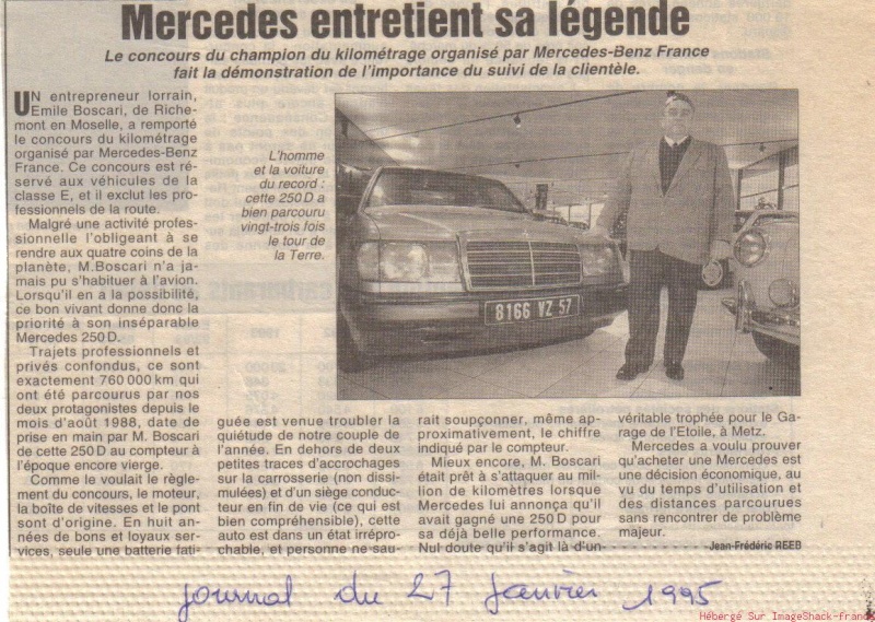 [Historique] La Mercedes W124 1984-1995 - Page 2 Record10
