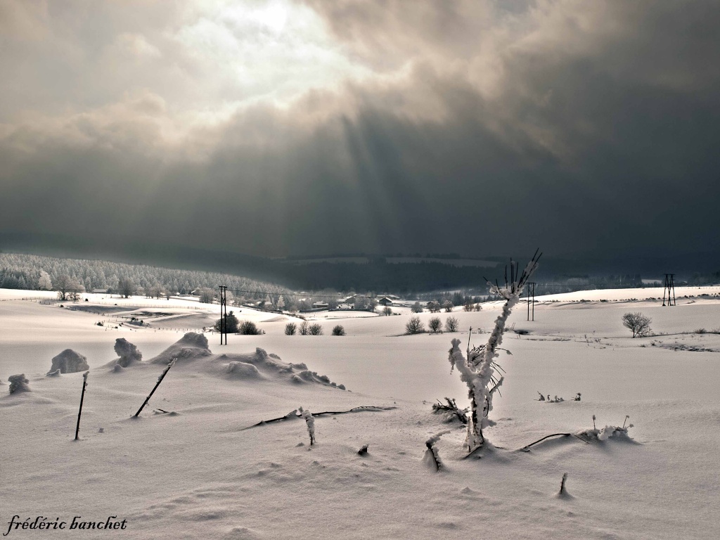 rayons de soleil sur neige Rayons10