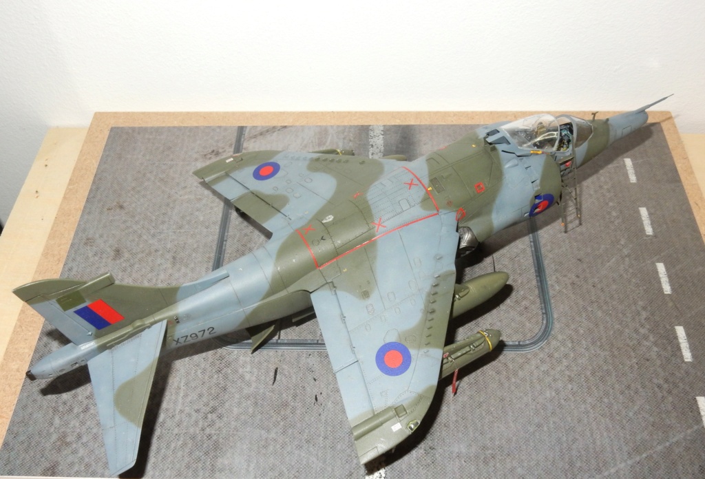 Hawker Siddeley Harrier GR-3 n°1 Squadron 1982 (Kinetic 1/48) Dscn3350