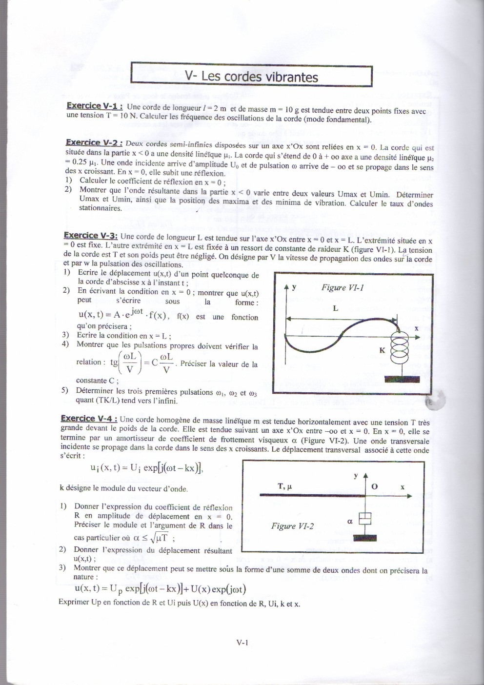 Exercices résolus onde et vibraion serie n 04 002317