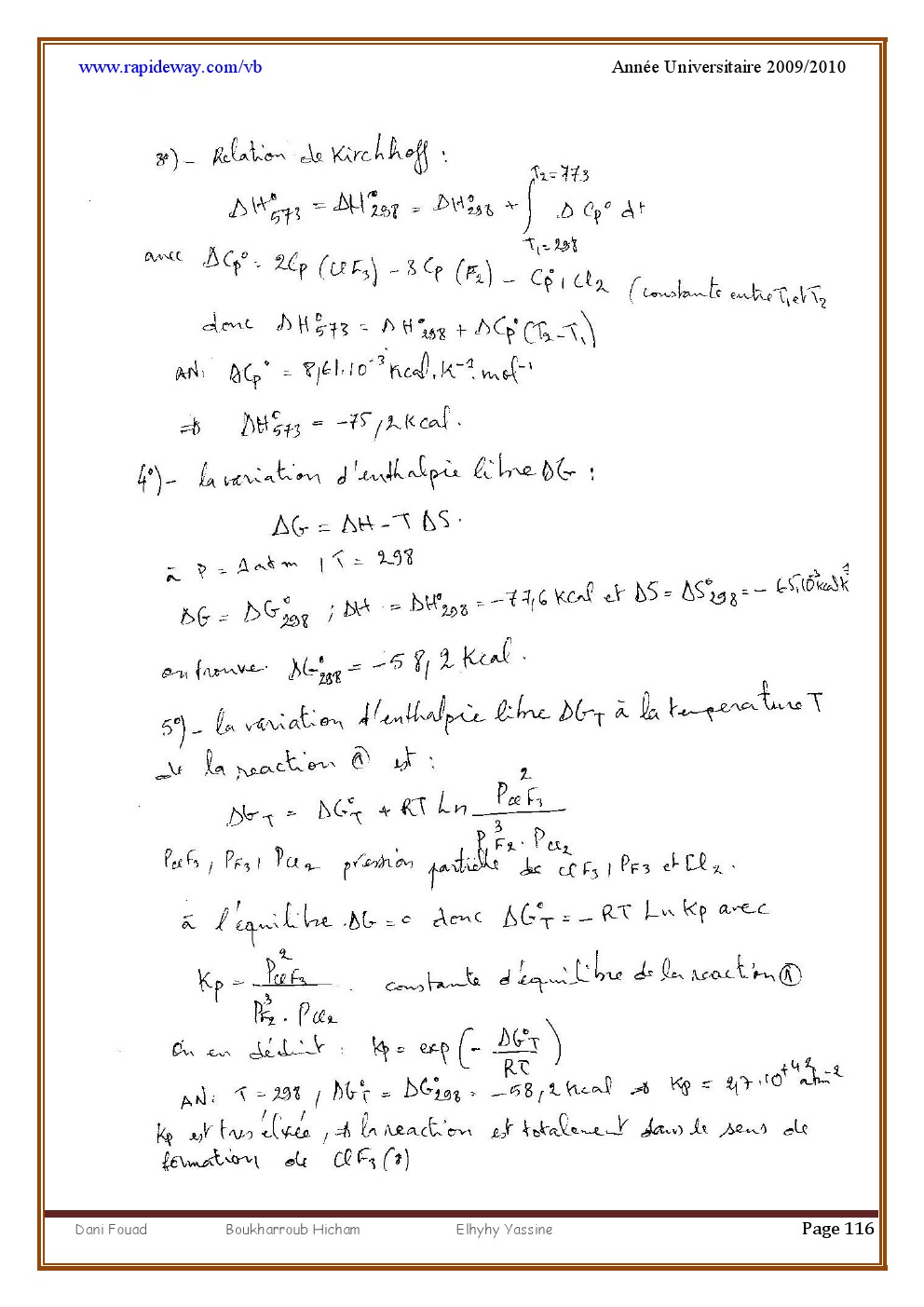 Exercices résolus CHIMIE GENERAL 011610