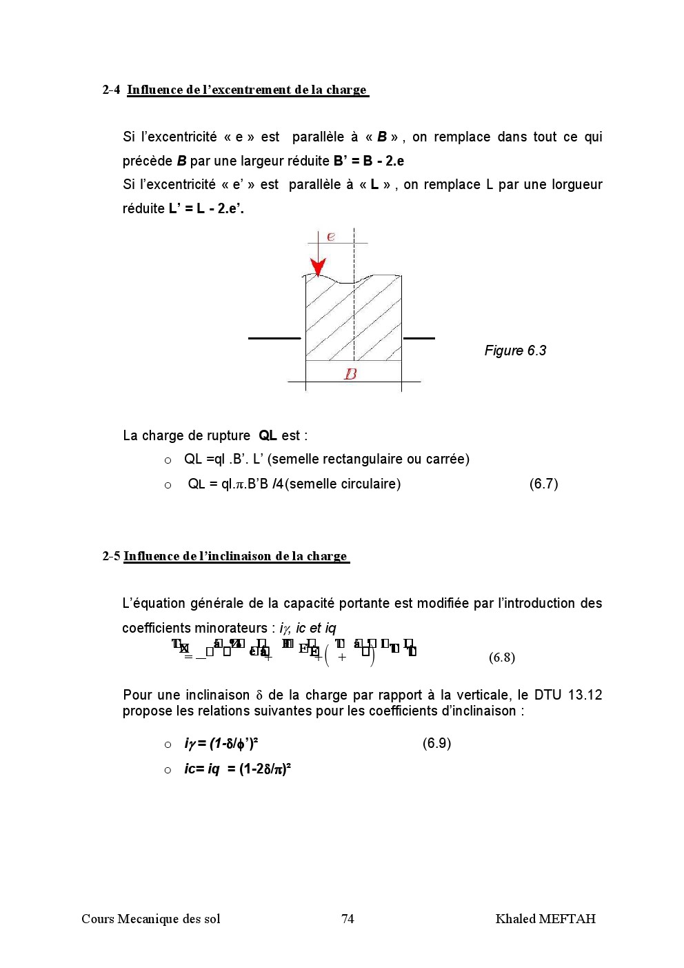 ETUDE DE PORTANCE DES FONDATION  SUPERFICIELLES 1_521