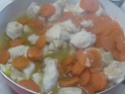 sauté de blanc du poulet aux champignons,carottes.photos. Sauta_18