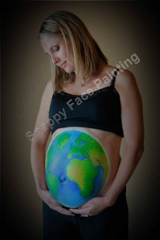 Any tips for 1st belly painting, the request is a world map/globe World_11