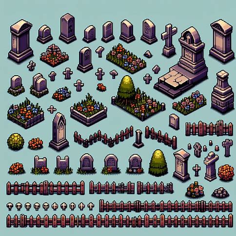 pixel art cemiterio Whatsa10