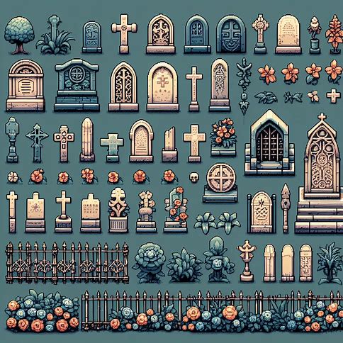 pixel art cemiterio Whatsa12