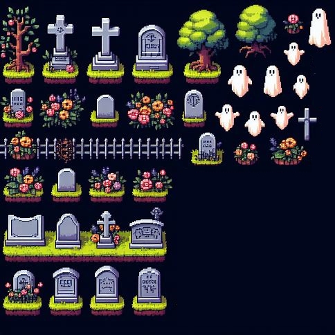pixel art cemiterio Whatsa14