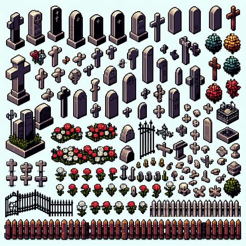 pixel art cemiterio Whatsa15