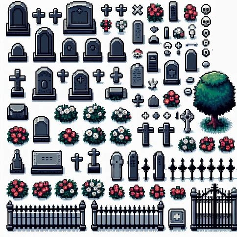 pixel art cemiterio Whatsa18