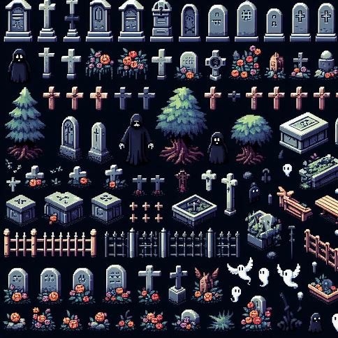 pixel art cemiterio Whatsa22