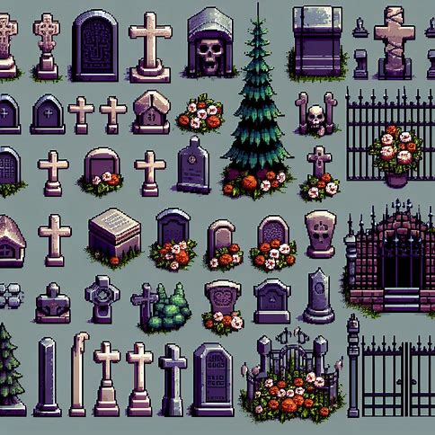 pixel art cemiterio Whatsa23