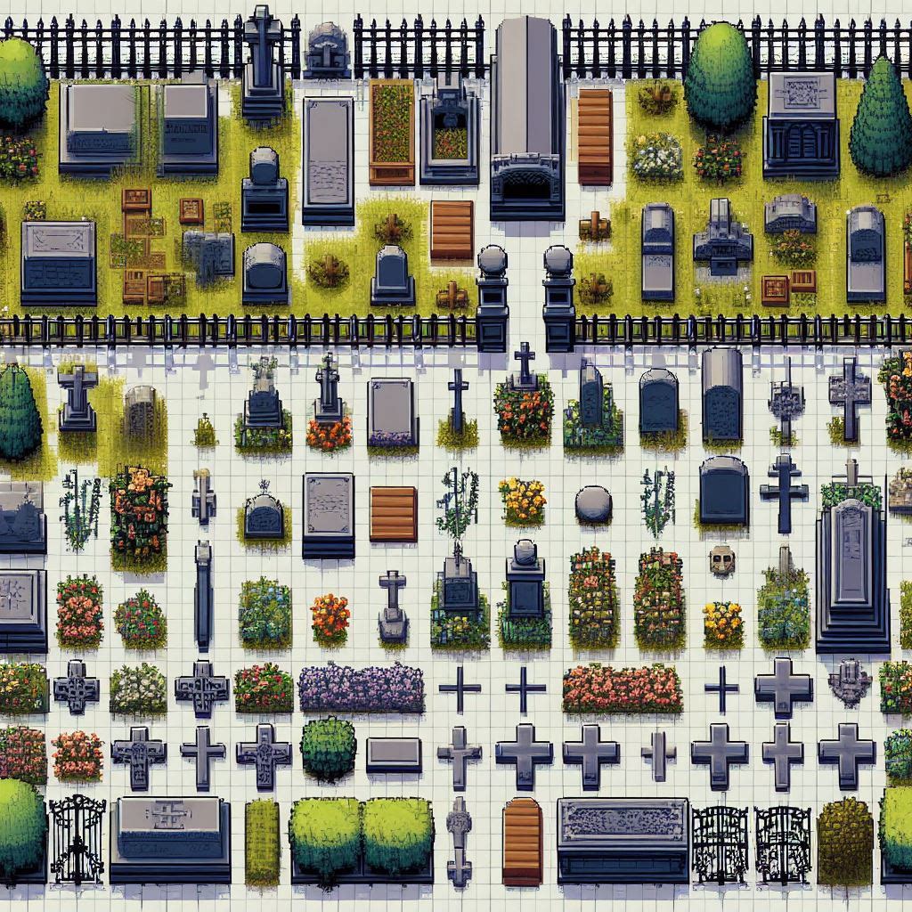 pixel art cemiterio Whatsa43