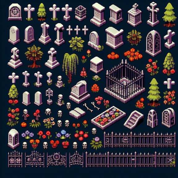 pixel art cemiterio Whatsa51