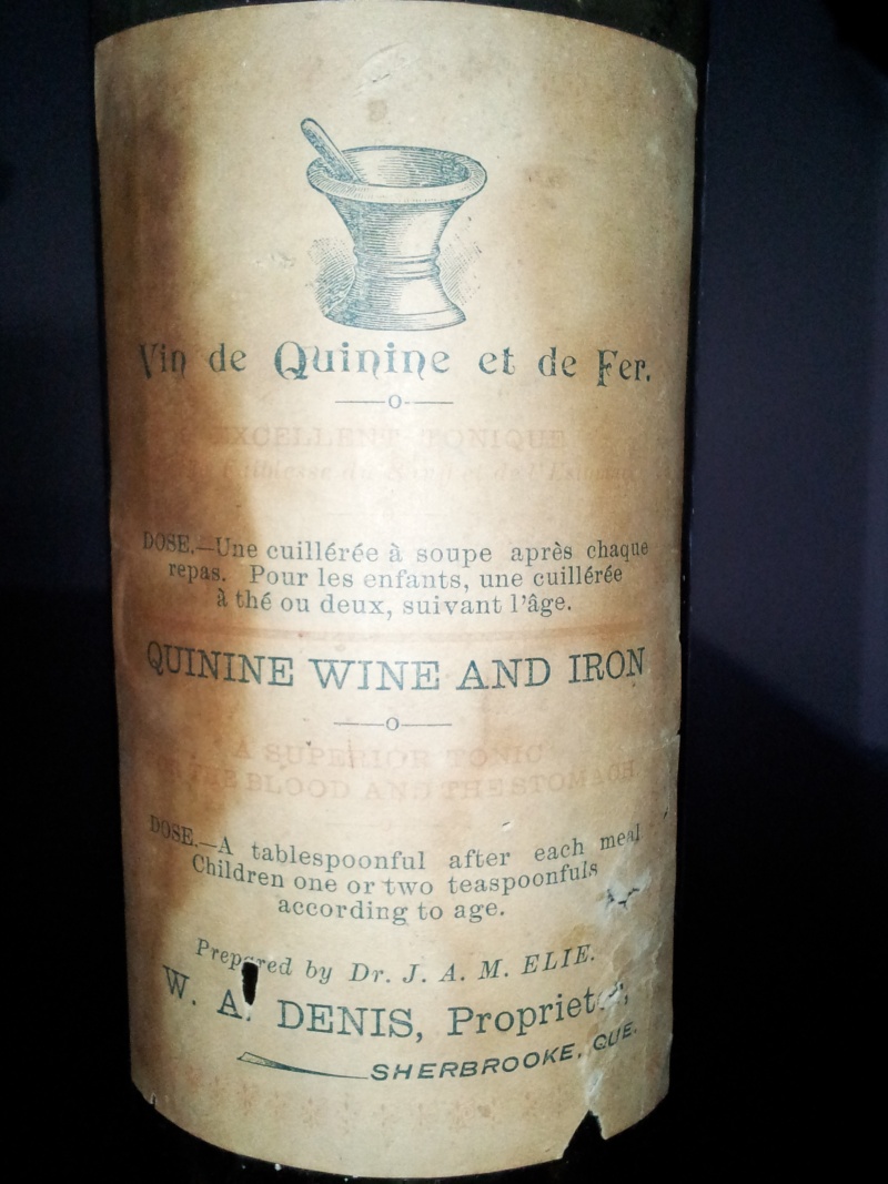 Vin de Quinine et de Fer du Dr. J.A.M. ELIE de Sherbrooke 04910