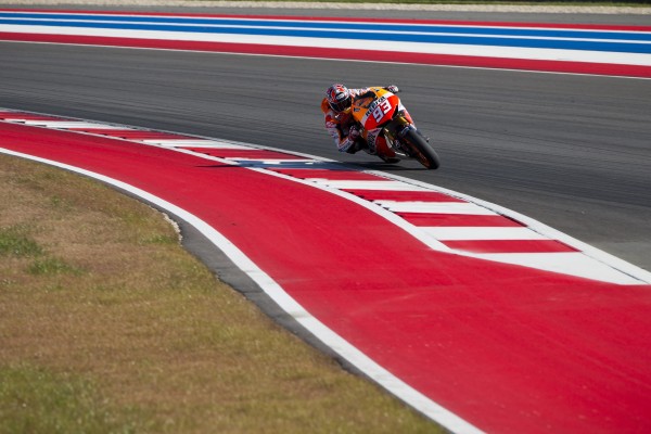 Márquez de nuevo el más rápido de MotoGP en el test Austin  Marque11