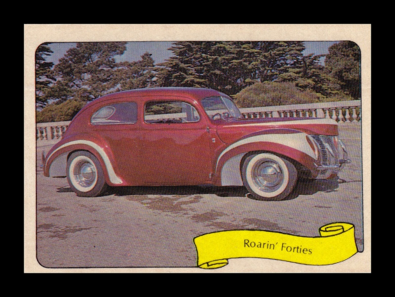 Fleer "kustom car" stickers - 1975 57687811