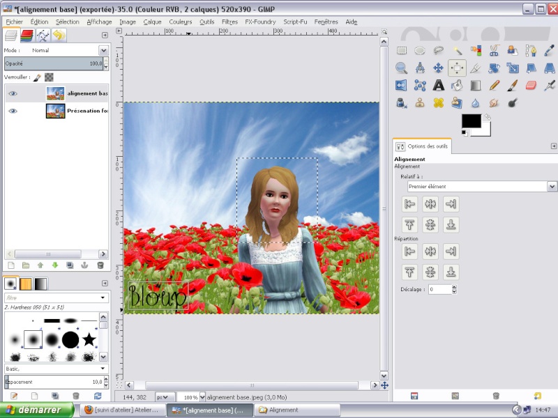 [En pause][suivi d'atelier] Ateliers Gimp 316