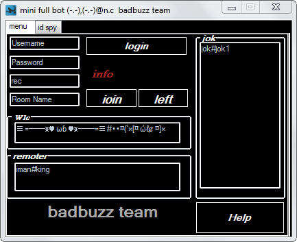  mini bot badbuzz team with ip ban	 2013-049