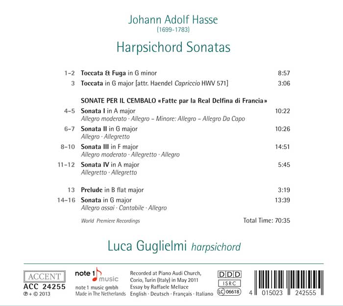 Johann Adolf Hasse: aperçu discographique 40150212