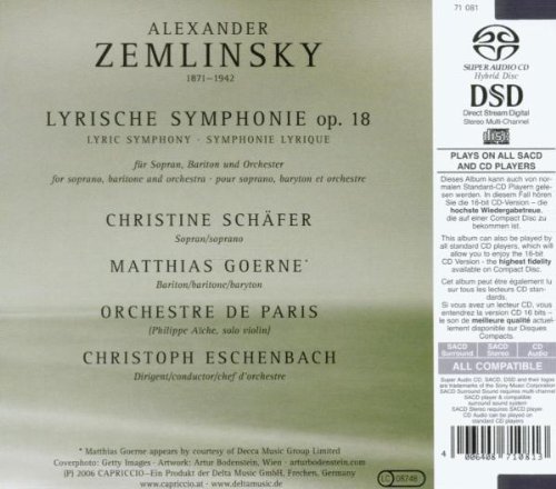 Zemlinsky - Symphonie lyrique 51nyz110