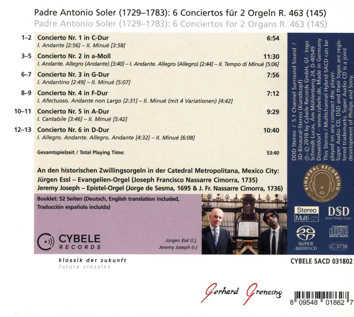 Padre Antonio SOLER (1729-1783) - Oeuvres pour clavier 71g7rf10