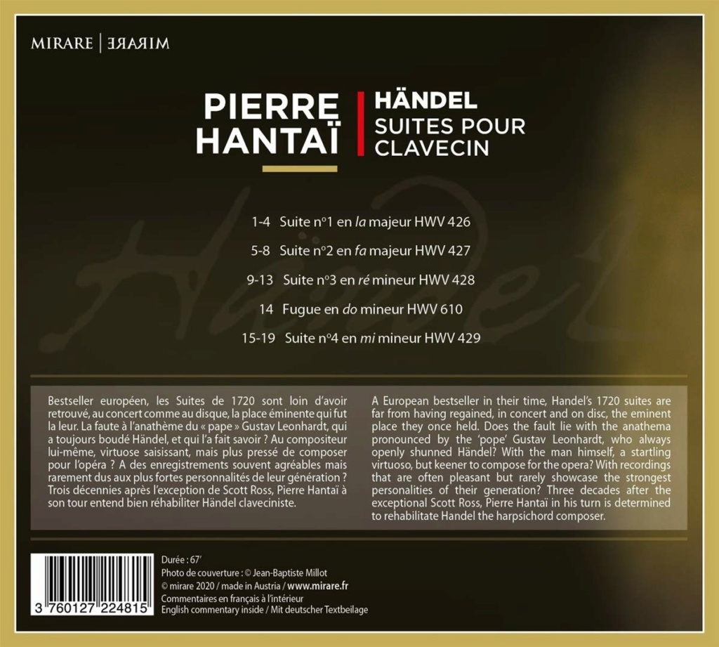 Haendel - Les suites pour clavecin 71mnpi10