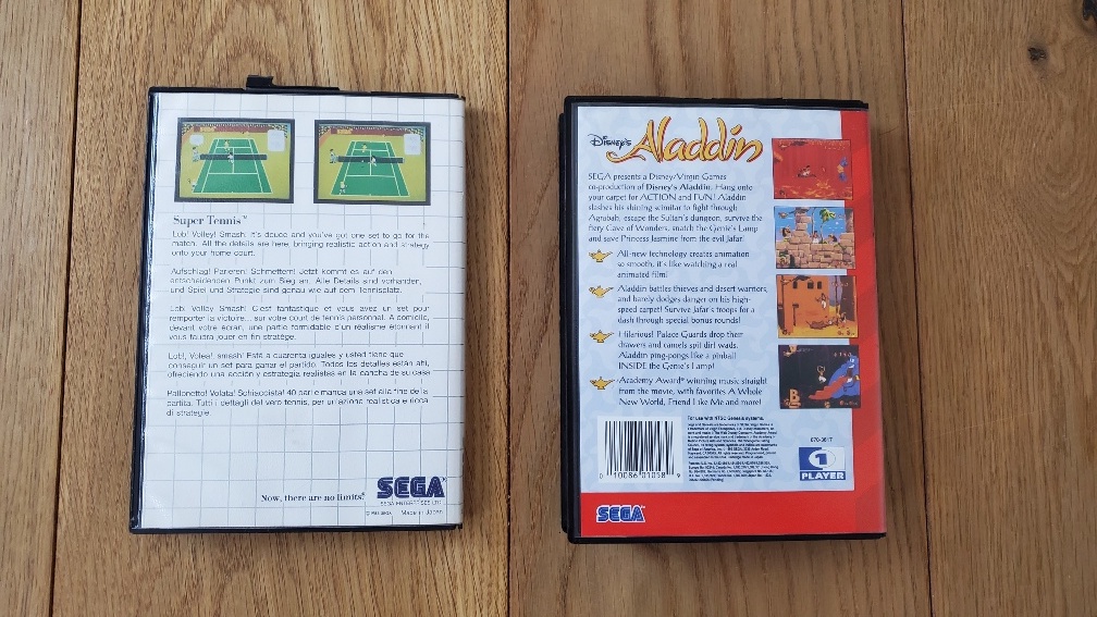 (VDS) Aladdin Megadrive en très bon état + Super Tennis Sega Cards Photo_22