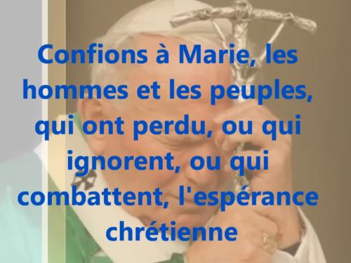 Michel blogue la beauté et la simplicité/Des 20 mystères du Rosaire en copies d'écran avec Saint Jean-Paul II/+/Vidéo Audio/ Confio10