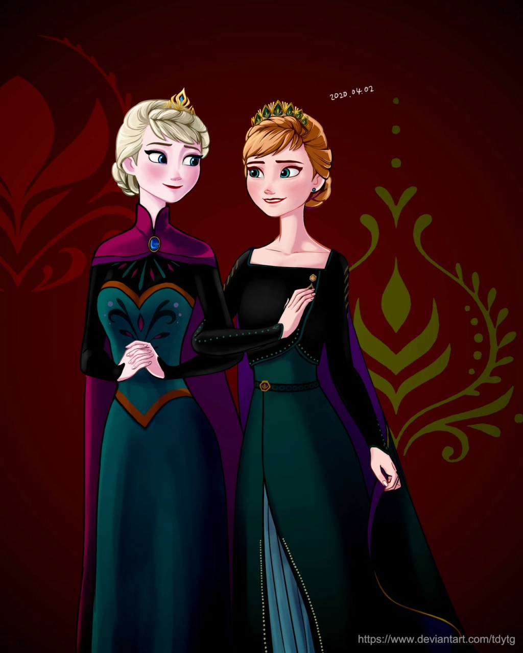 Elsa et Anna | Fan-arts, montages et autres images en tout genres  Tdytg_15