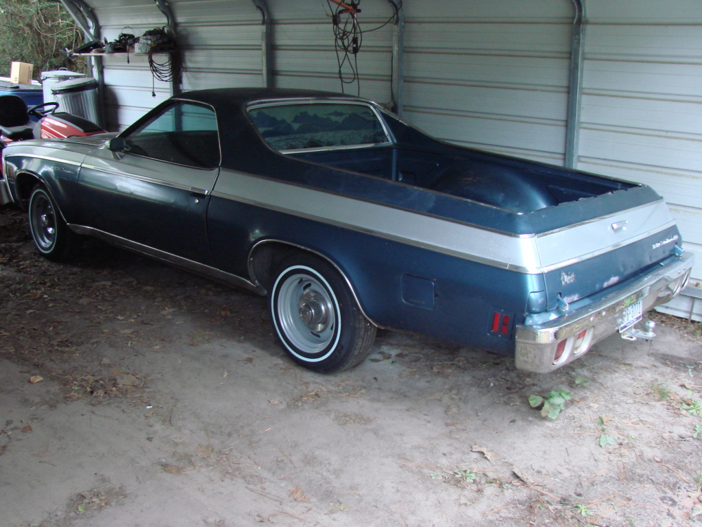 New to me & forum 77 El Camino with New Wheels & Tires Dsc00013