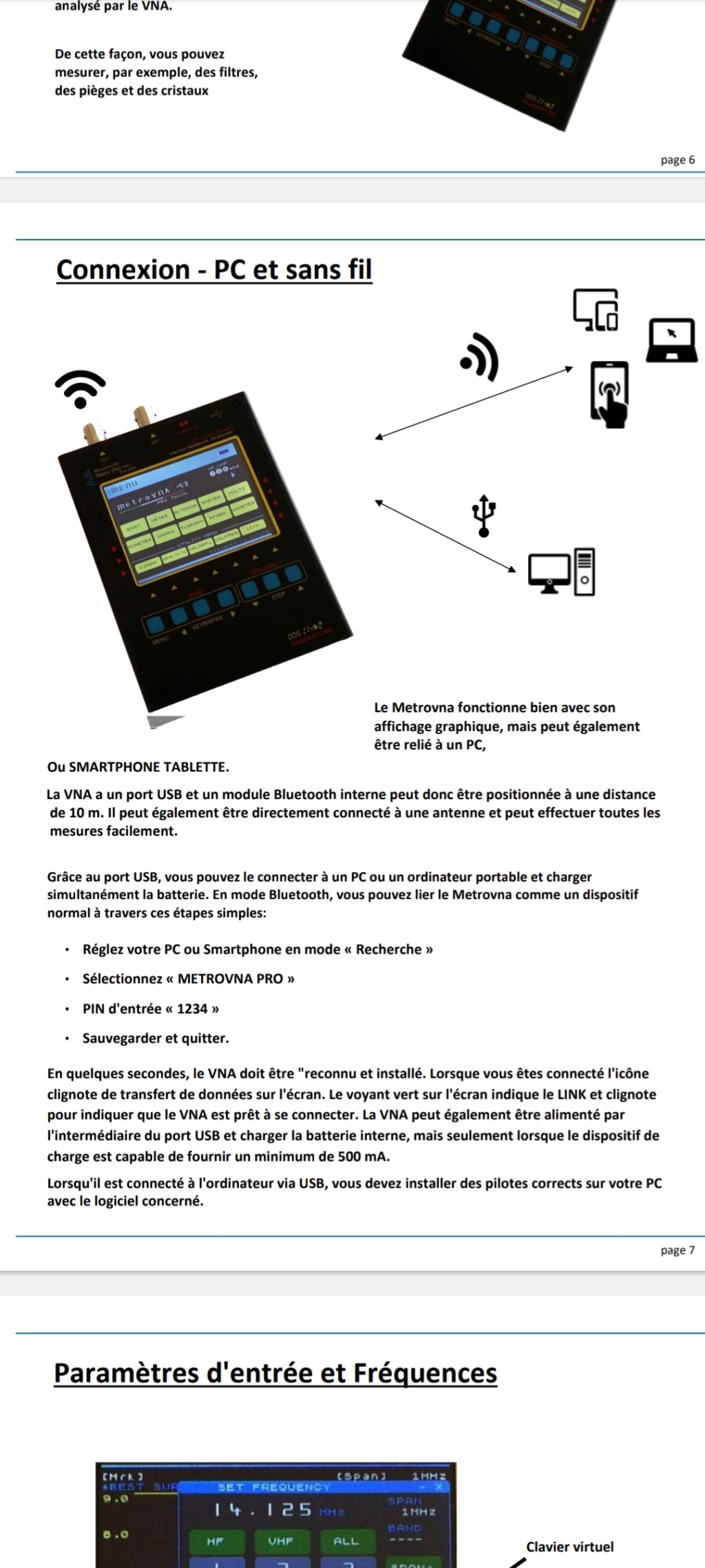 METROVNA DELUXE 250MHZ (analyseur d'antenne) Screen92