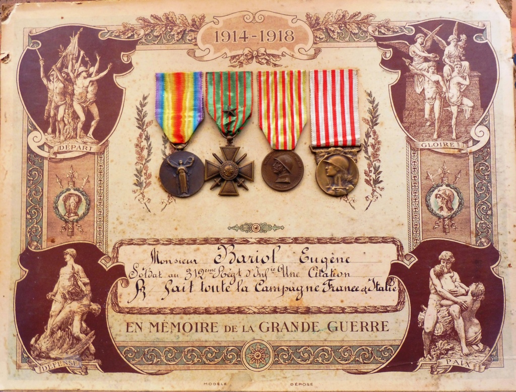 Diplôme d'un poilu de la Grande Guerre Diplom10