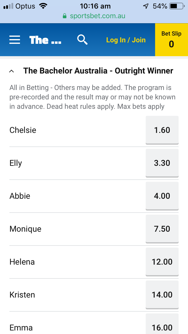 Bachelor Australia - Matt Agnew - Season 7 - Betting Odds - *Sleuthing Spoilers* - Page 18 247ac210