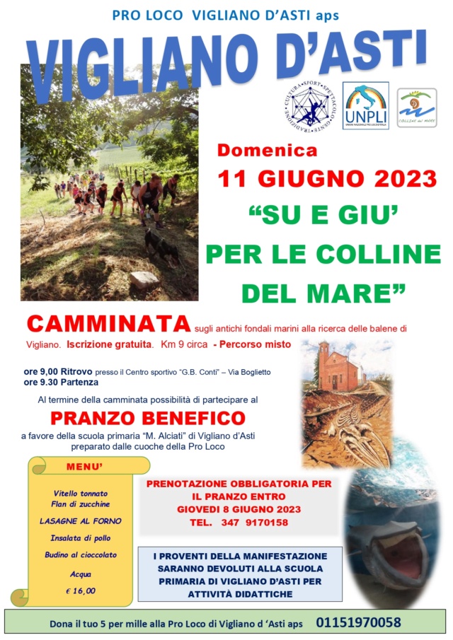 11 giugno 2023 Camminata e pranzo benefico a Vigliano d'Asti Cammin14