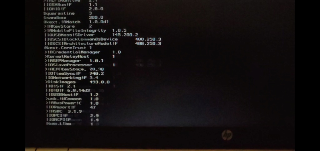 Problème installation sur HP Elitebook 2170P - Mojave 10.14.6 Screen10