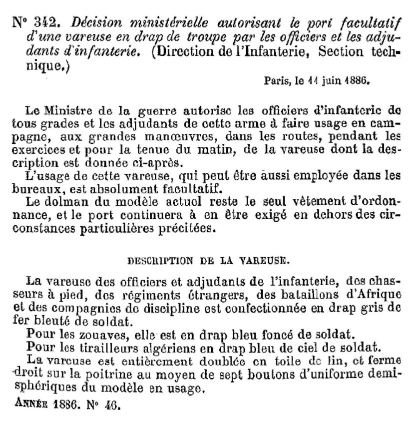 Adjudant et zouaves du 15e BTZ  1886_v11