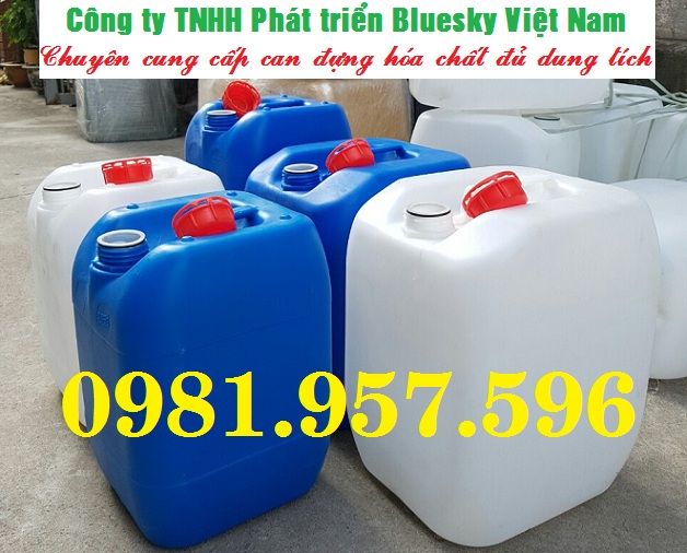 Can nhựa có seal chống tràn 25L, can nhựa đựng hóa chất 25L 1115