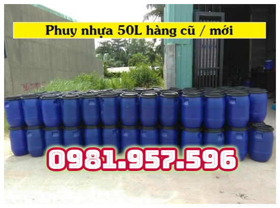 Phuy nhựa cũ 50L, phuy nhựa cũ 100L, phuy nhựa tái chế 1213