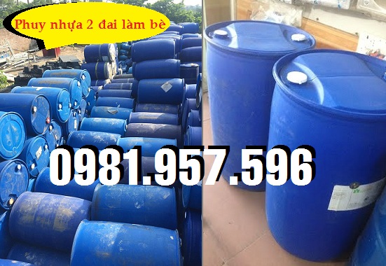 Phuy nhựa 200L, phuy nhựa 2 nắp, phuy nhựa nút nhỏ 2149