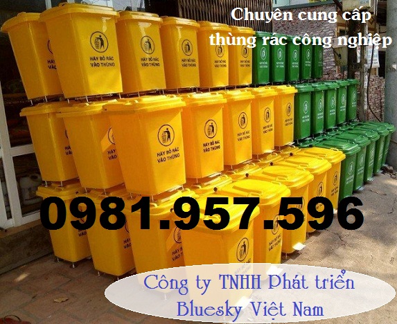 Thùng rác đạp chân 60L, thùng rác đạp chân 90L, thùng rác lớn có chân đạp A65