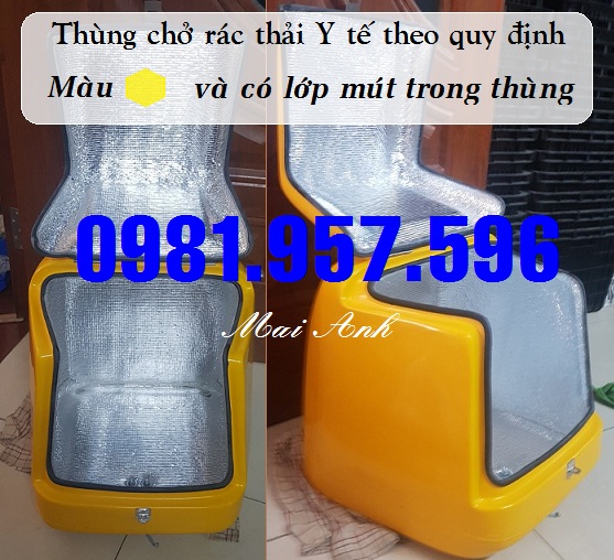 Thùng chở hàng Y tế, thùng chở chất thải Y tế, thùng chở rác Y tế B53