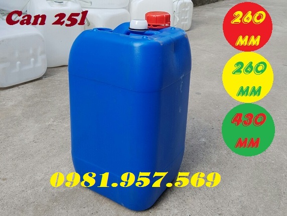 Dụng cụ đựng hóa chất, can nhựa HPDE, can nhựa 25l Cf939210