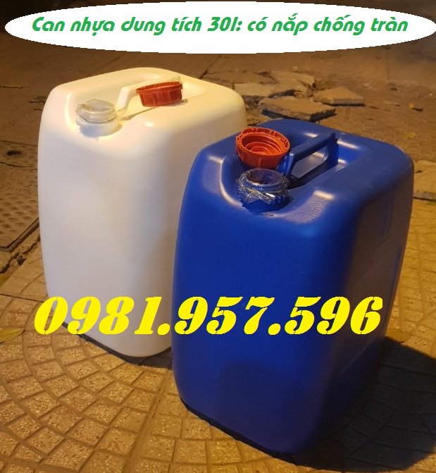 Can nhựa HDPE 30l, can nhựa đựng hóa chất E86f7910