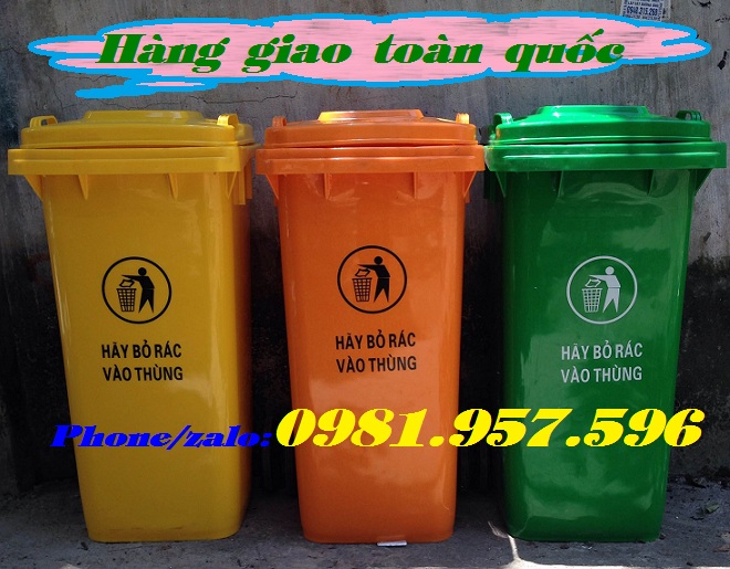 Thùng rác y tế 240l,thùng rác nhựa 240l, thùng rác bệnh viện Thung-12