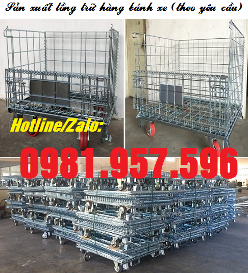 Lồng trữ hàng theo yêu cầu, lồng trữ hàng bánh xe Untitl25