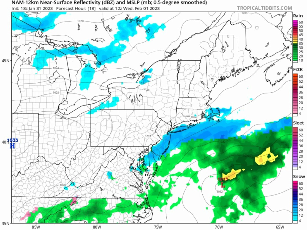 Light snow event  1/31-2/1 12nam310