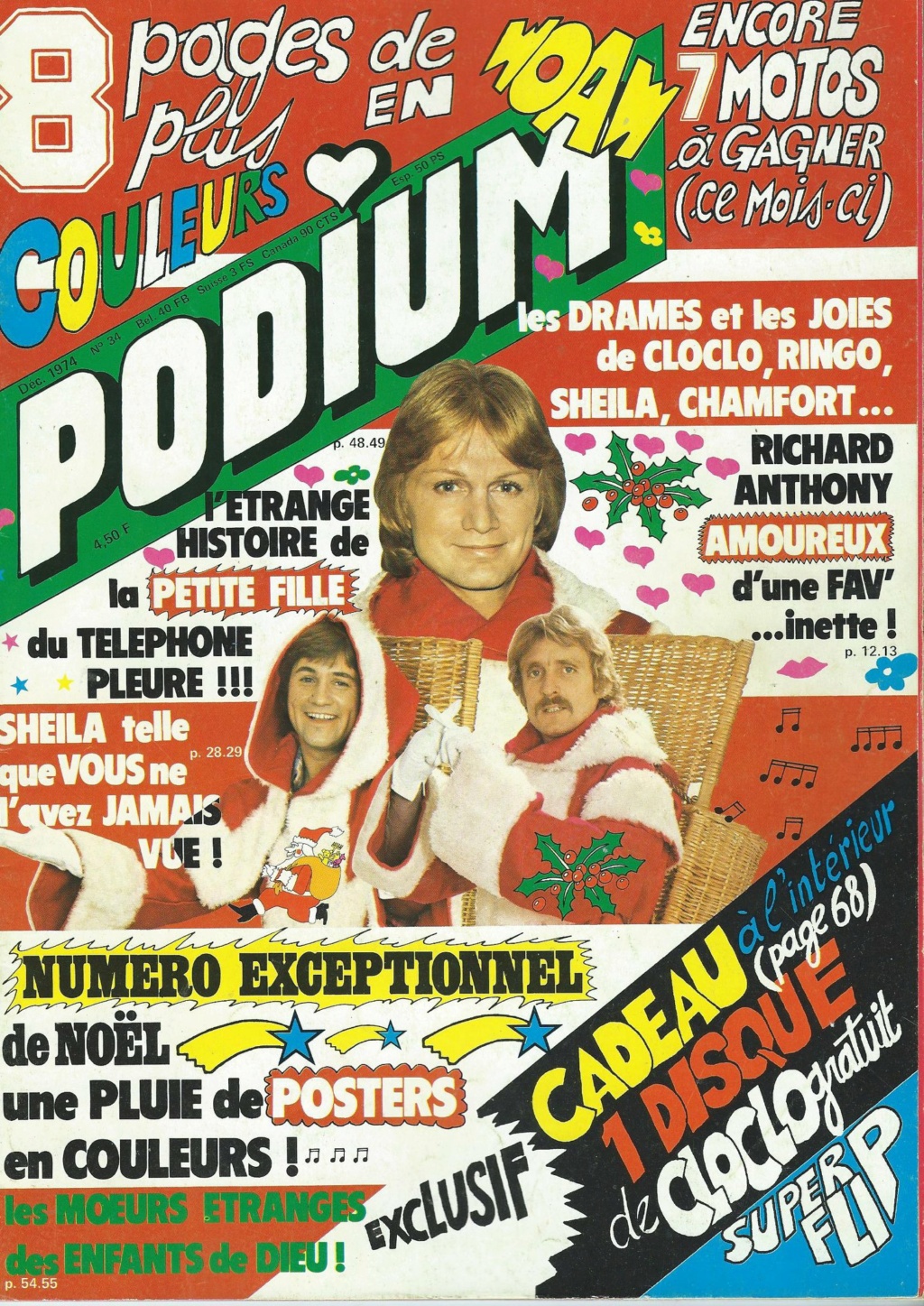 podium - 04 Décembre 1974: Podium N°34 01709